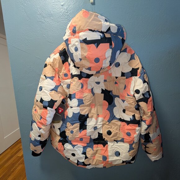 Roxy snowboard jacket XL - flower print pastel colors - Picture 8 of 10